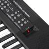 RiToEasysports Electronic Organ Microphone and Recording Function 54-Key Piano Keyboard - Safe and Portable Mini Electronic Piano for Kids - Black and White view 4