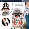 SPRIPORT Oyster Lobster Squid White Diaper Bag Backpack for Baby Boys Girls Baby Travel Tote with Stroller Straps & Bottle Storage Maternity Travel Bag for Moms Dads Traveling Shopping Hiking view 4