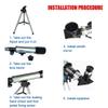 50mm Astronomical Telescope for Children, Adults, Beginners, Beginner Telescope, Astronomical Telescope with Tripod, mon view 3
