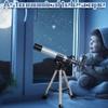 50mm Astronomical Telescope for Children, Adults, Beginners, Beginner Telescope, Astronomical Telescope with Tripod, mon view 4