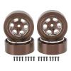 1.3 Inches Wheels Rim Aluminum Alloy Beadlock Wheel Rim for 4M 1/18 RC Crawler High Wear Resistance Improved Balance Easy to Install 4pcs (Ancient bronze) view 1