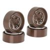 1.3 Inches Wheels Rim Aluminum Alloy Beadlock Wheel Rim for 4M 1/18 RC Crawler High Wear Resistance Improved Balance Easy to Install 4pcs (Ancient bronze) view 2