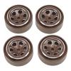 1.3 Inches Wheels Rim Aluminum Alloy Beadlock Wheel Rim for 4M 1/18 RC Crawler High Wear Resistance Improved Balance Easy to Install 4pcs (Ancient bronze) view 3