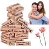 createreedo Lust Tower Game for Couples Naughty Block Tower for Adult Date Night Games for Valentine Fun Drinking & Tumbling Wooden Party Games for Lovers 48Pcs view 1