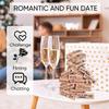createreedo Lust Tower Game for Couples Naughty Block Tower for Adult Date Night Games for Valentine Fun Drinking & Tumbling Wooden Party Games for Lovers 48Pcs view 2