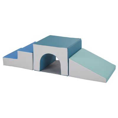 Back2School Express Step 'n' Slide Tunnel Climber, Indoor Playset, Contemporary, 3-Piece