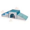 Back2School Express Step 'n' Slide Tunnel Climber, Indoor Playset, Contemporary, 3-Piece view 2
