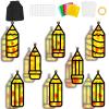 32 Sets Back to School Pencil Suncatchers Craft Kit DIY Window Stained Glass Effect Pencils Paper Crafts for Home School Classroom Decoration Kid Birthday Gifts Creative Art Projects Activity Game view 1