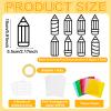 32 Sets Back to School Pencil Suncatchers Craft Kit DIY Window Stained Glass Effect Pencils Paper Crafts for Home School Classroom Decoration Kid Birthday Gifts Creative Art Projects Activity Game view 2