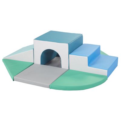 Back2School Express All-Around Step 'n' Slide Tunnel Climber, Indoor Playset, Contemporary, 9-Piece