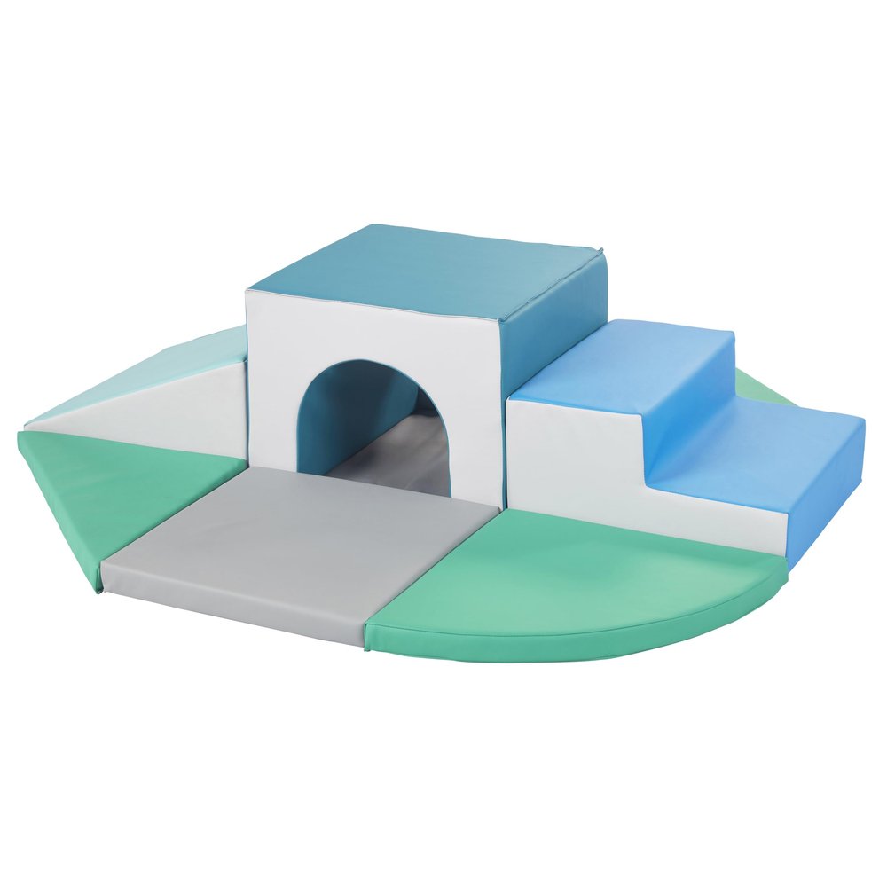 Back2School Express All-Around Step 'n' Slide Tunnel Climber, Indoor Playset, Contemporary, 9-Piece