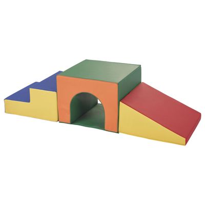 Back2School Express Step 'n' Slide Tunnel Climber, Indoor Playset, Assorted, 3-Piece