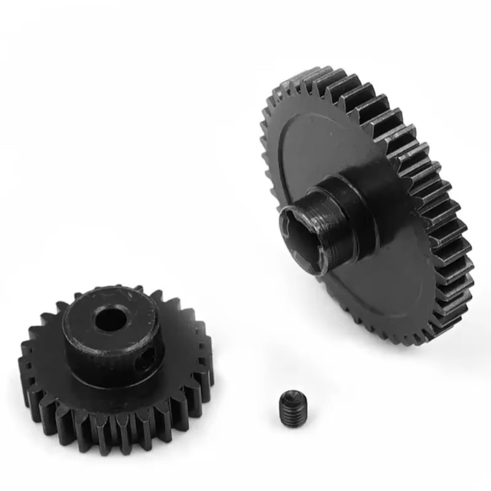 Compatible with WLtoys A959-B A969-B A979-B K929-B 1/18 RC Car Upgrade Parts Metal Diff Main Gear 42T + Motor Gear 27T RC Car Accessories