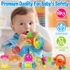 Baby Rattles 0-6 Months: Baby Toys 6-12 Months Infant Toys 0-3 Months Newborn Toys Teething Toys 3-6 Months - Baby Teether Wrist Socks Gifts for Boy Girl Valentines Day Gifts for Kids view 2
