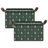 ALAZA Cute Spider Web Sugar Skull Halloween Rectangular Closet Storage Box Storage Bin Basket Storage Cube with Leather Handles Nursery Storage Laundry Hamper 2 Piece view 2