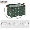 ALAZA Cute Spider Web Sugar Skull Halloween Rectangular Closet Storage Box Storage Bin Basket Storage Cube with Leather Handles Nursery Storage Laundry Hamper 2 Piece view 3