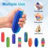 5PC Little Ouchies Fidget Toys Adults, Pain Stim Fidget Anxiety Relief Pain Stim Pocket Sensory Toys for Anxiety and Stress Reduction,Portable Travel Stress Relief Spiky Fidget Keychain (Style-2) view 3