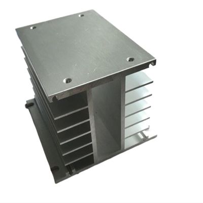 1PC Silver 3 Phase Heat Sink 80 * 105 * 100mm for Solid State Relay Aluminum Heatsink RWEABLGJXP