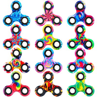 12 Pcs Metal Fidget Spinner Sensory Fidget Toys Adults Kids 4-8-12 with Autism ADHD Easter Basket Stuffers for Kids Anxiety Toys Stress Relief Teen Boy Gifts Birthday Party Favors Classroom Prizes