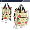 SPRIPORT Pear Leaves Beige Diaper Bag Backpack for Baby Boys Girls Baby Travel Tote with Stroller Straps & Bottle Storage Nappy Changing Bag for Dads Moms Hiking Shopping Traveling Baby Shower Gifts view 3