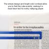 BOXOB 4pcs Mahjong Line Finder, Good Luck Mahjong Card Guide Marker Rules Reader Mah Jong Accessories and Gifts Reader Helper Tool for Player (Blue) view 4