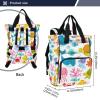 Turtle Coral Reef White Diaper Bag Backpack for Baby Boys Girls Baby Travel Tote with Stroller Straps & Bottle Storage Maternity Travel Bag for Baby Shower Gifts Moms Dads Traveling Shopping Hiking view 3