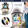 Turtle Coral Reef White Diaper Bag Backpack for Baby Boys Girls Baby Travel Tote with Stroller Straps & Bottle Storage Maternity Travel Bag for Baby Shower Gifts Moms Dads Traveling Shopping Hiking view 4