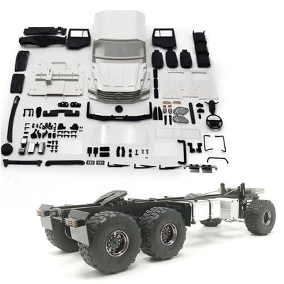 wheelfun Jdm-218B 1/14 6 * 6 Radio Controlled Off Road Dump Truck Kit Metal Chassis Differential Locks RC Model Dumper Plastic Car Shell Hobby Grade Model for Adult Hobby