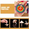 NUOBESTY 9pcs Wooden Spinning Top Toy, DIY Painting Gyro for Kids Craft Activities, Wood Gyroscope, Beige, 2.16 x 1.77 x 1.77 Inch view 2