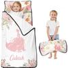 Personalized Toddler Nap Mat with Name Custom Princess Sleeping Bag with Pillow& Blanket for Girls Ideal Slumber Bags for Daycare, Preschool & Kindergarten view 1