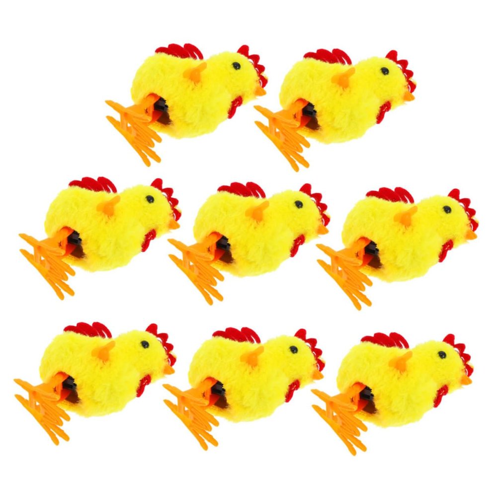 8pcs Wind Up Jumping Chick for Cute Easter Basket Fillers Chicken Clockwork for Engaging and Adorable Hopping Action Enhances Motor Skills and Coordination