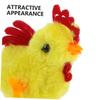 8pcs Wind Up Jumping Chick for Cute Easter Basket Fillers Chicken Clockwork for Engaging and Adorable Hopping Action Enhances Motor Skills and Coordination view 3