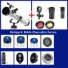 114mm Reflective Telescope with Tripod & Planetary Mirror for Kids & Astronomy Beginners, Portable Telescope with 3 Magn view 2