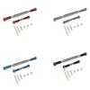 Cwmiibili 10X Metal Adjustable Steering Linkage Servo Link Pull Rod Turnbuckle for MN D90 D99 MN-90-45 1/12 RC Car Crawler,Red view 4