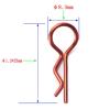 RC Spare Part for 1/10 Scale RC Car 50-Pack RC Body Clips Bent Springy R Pins Replacement Parts RC Car Replacement DIY Parts Accessories(Color 2) view 2