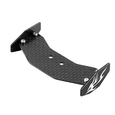 GLOBACT RC Tail Wing Carbon Fiber Lightweight for Losi 1/24 Micro-B 2WD Buggy RC Car Upgrade Accessories (Black)
