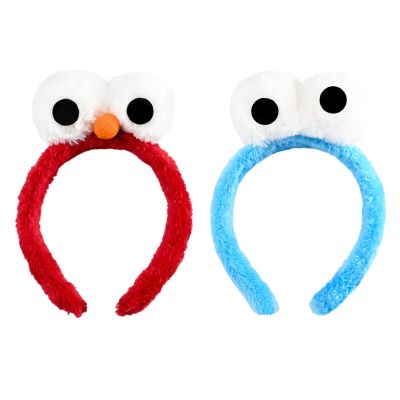 Tirdkid 2 Pack Adorable Red Blue Monster Costume & Eyes Headband  Perfect Cartoon Fuzzy Costumes for Halloween Parties and Celebrations