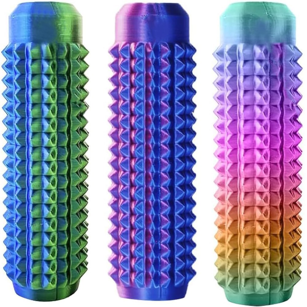 3PC Little Ouchies Fidget Toys Adults, Pain Stim Fidget Anxiety Relief Pain Stim Pocket Sensory Toys for Anxiety and Stress Reduction,Portable Travel Stress Relief Spiky Fidget Keychain (Style-1)