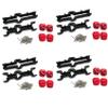 Cwmiibili 4X Metal Front and Rear Bridge Axle Housing Case for MN D90 D91 MN99 MN99S 1/12 RC Car Upgrade Parts Accessories,Black view 1