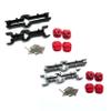 Cwmiibili 4X Metal Front and Rear Bridge Axle Housing Case for MN D90 D91 MN99 MN99S 1/12 RC Car Upgrade Parts Accessories,Black view 2