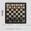 20-Inch Portable Folding Chess Set with Weighted Plastic Pieces, Double Queens & Carrying Bag  Ideal for Adults, Beginners, Camping, and Game Nights view 3