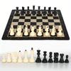 20-Inch Portable Folding Chess Set with Weighted Plastic Pieces, Double Queens & Carrying Bag  Ideal for Adults, Beginners, Camping, and Game Nights view 4