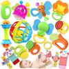 Baby Rattles 0-6 Months: Baby Toys 6-12 Months Infant Toys 0-3 Months Newborn Toys Teething Toys 3-6 Months - Baby Teether Wrist Socks Gifts Easter Basket Stuffers view 1