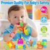 Baby Rattles 0-6 Months: Baby Toys 6-12 Months Infant Toys 0-3 Months Newborn Toys Teething Toys 3-6 Months - Baby Teether Wrist Socks Gifts Easter Basket Stuffers view 3