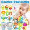 Baby Rattles 0-6 Months: Baby Toys 6-12 Months Infant Toys 0-3 Months Newborn Toys Teething Toys 3-6 Months - Baby Teether Wrist Socks Gifts Easter Basket Stuffers view 4