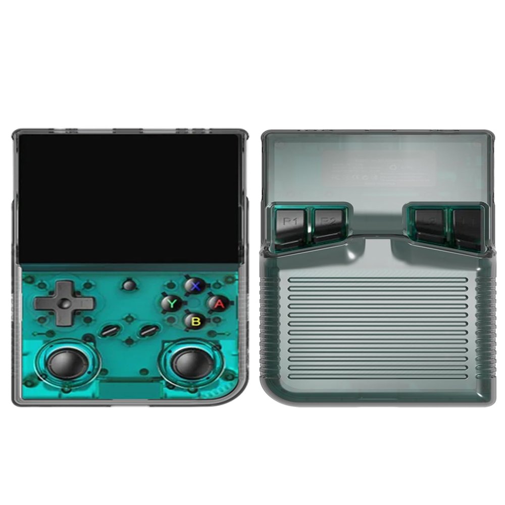 Compatible with Anbernic RG35XX Pro Handheld Game Console,Soft TPU Material, Shock-Absorbing and Anti Drop Protection Soft Shell,Clear Black