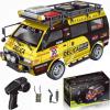 captainrc Delica RC Car,1/24 Scale Station Wagon,2.4Ghz Remote Control Truck,2WD/4WD RC CrawlerEquipped with Cool LED LightsOff Road Vehicle Model Suitable for Adults (4WD-Yellow) view 1