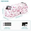 CZXW Baby Stroller Bag Pink Bows Ribbons Stroller Caddy Organizer Bag with Adjustable Straps Non-slip Hook Large Storage for Strollers view 3