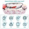 CZXW Baby Stroller Bag Pink Bows Ribbons Stroller Caddy Organizer Bag with Adjustable Straps Non-slip Hook Large Storage for Strollers view 4