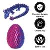 4PCS 3D Printed Dragon Egg Set,Crystal Animals Egg Fidget Toy with Dragon Inside Easter Halloween for Kids (Multicolor+Dark Red) view 3